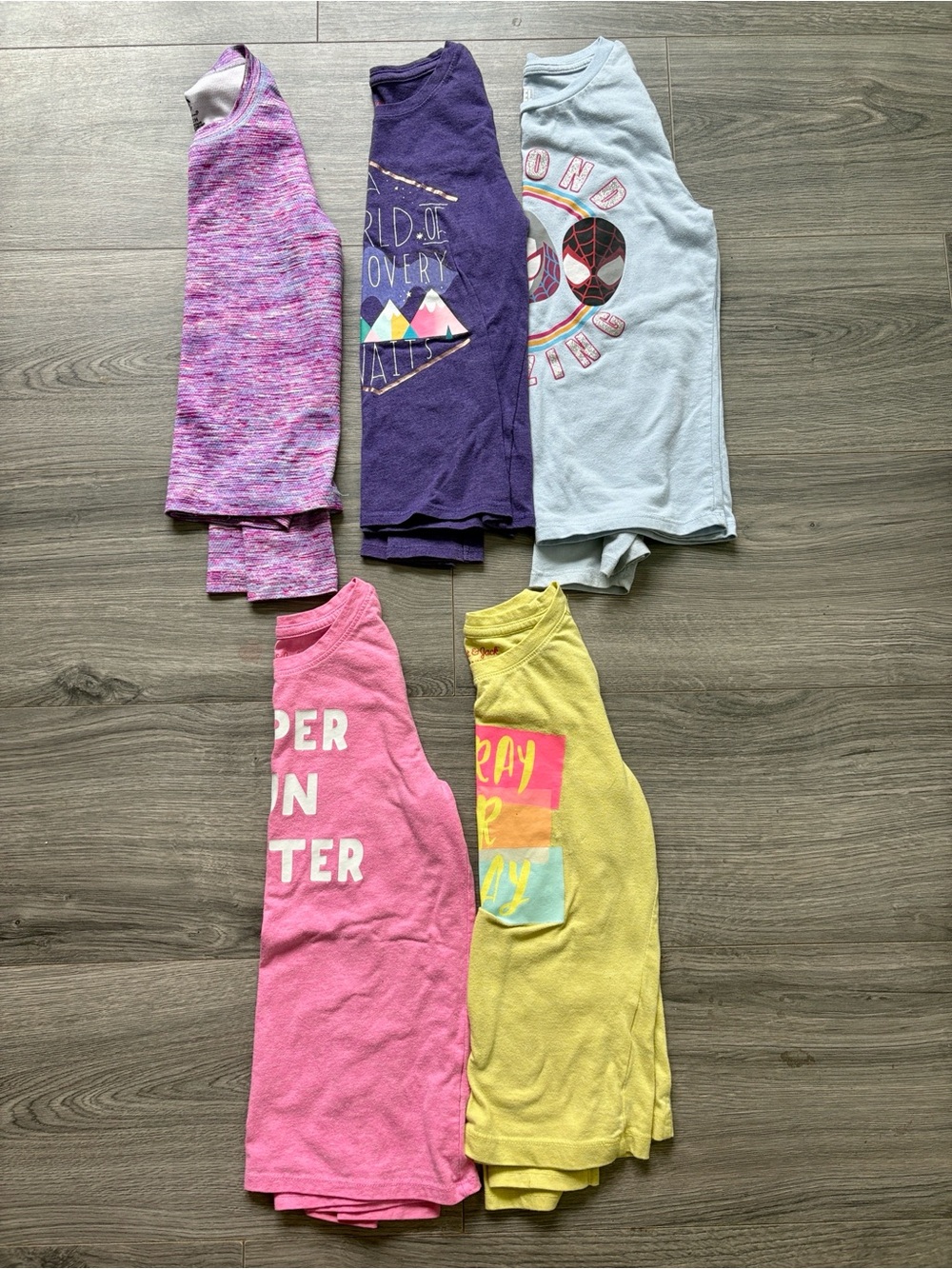 Girls Long Sleeve Shirt Bundle | 5 Tops | Sizes 6/6X–7/8